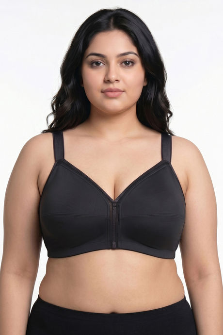 Zivame True Curv Cotton Laminated Non Wired Full Coverage Minimiser Bra - Forged Iron — image 3